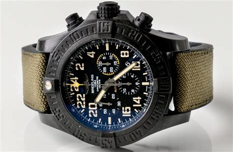 breitling avenger hurricane military breitlight|breitling avenger hurricane 50mm.